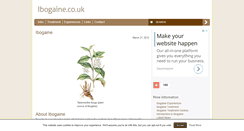 Desktop Screenshot of ibogaine.co.uk